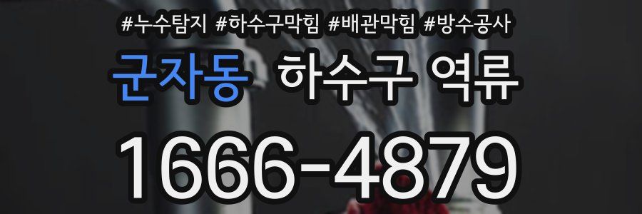 군자동 하수구 역류