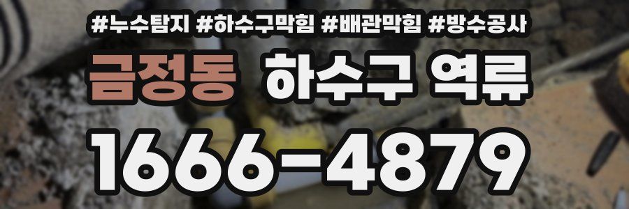 금정동 하수구 역류