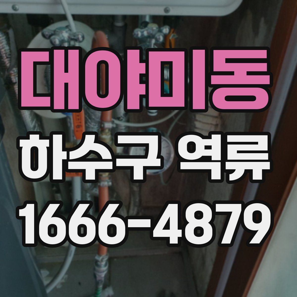 대야미동 하수구 역류