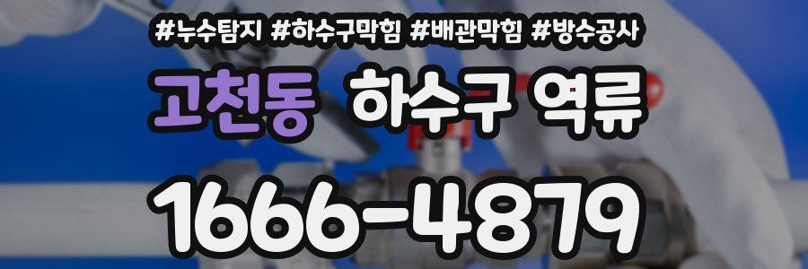 고천동 하수구 역류