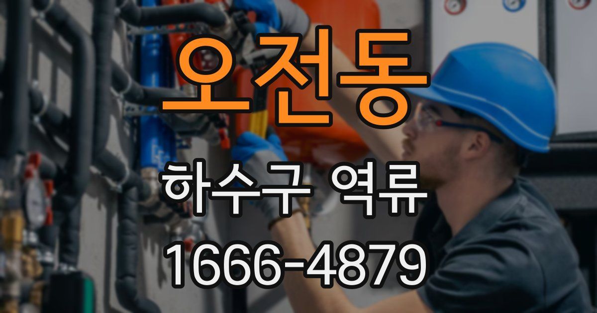 오전동 하수구 역류