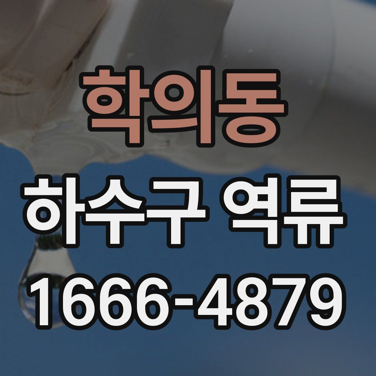 학의동 하수구 역류