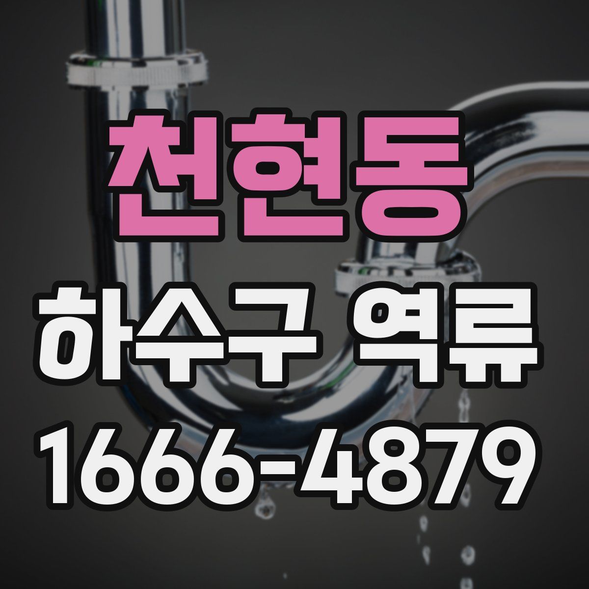 천현동 하수구 역류