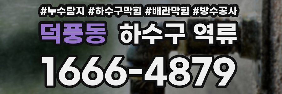 덕풍동 하수구 역류