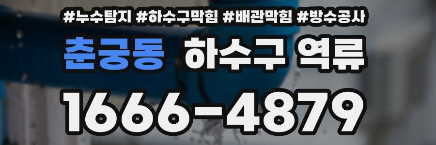 춘궁동 하수구 역류