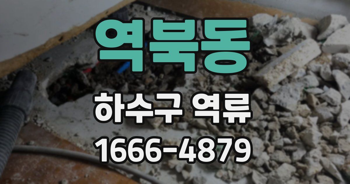 역북동 하수구 역류