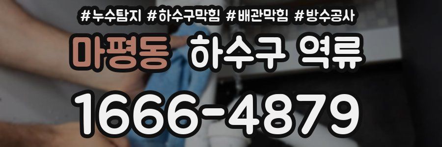 마평동 하수구 역류