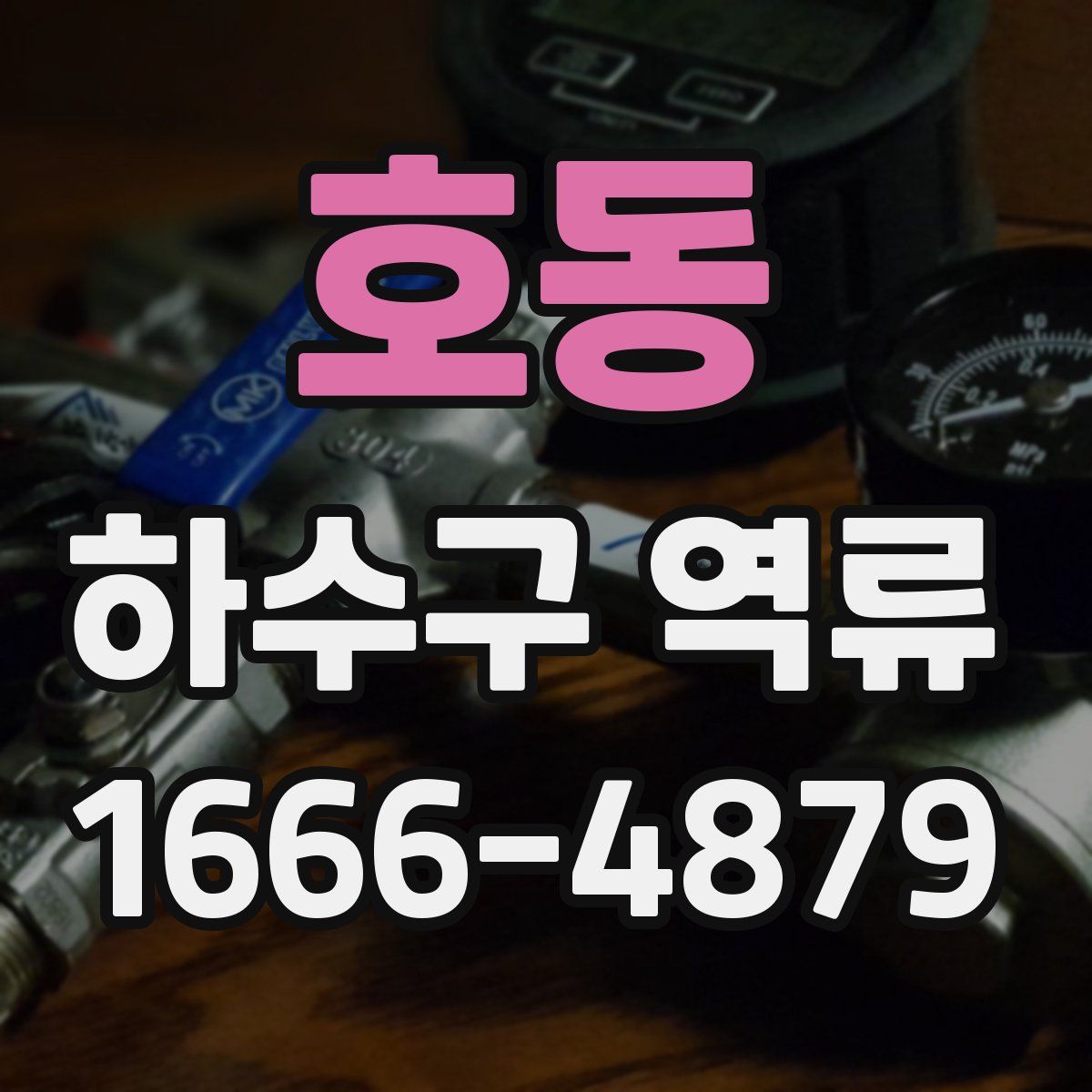 호동 하수구 역류