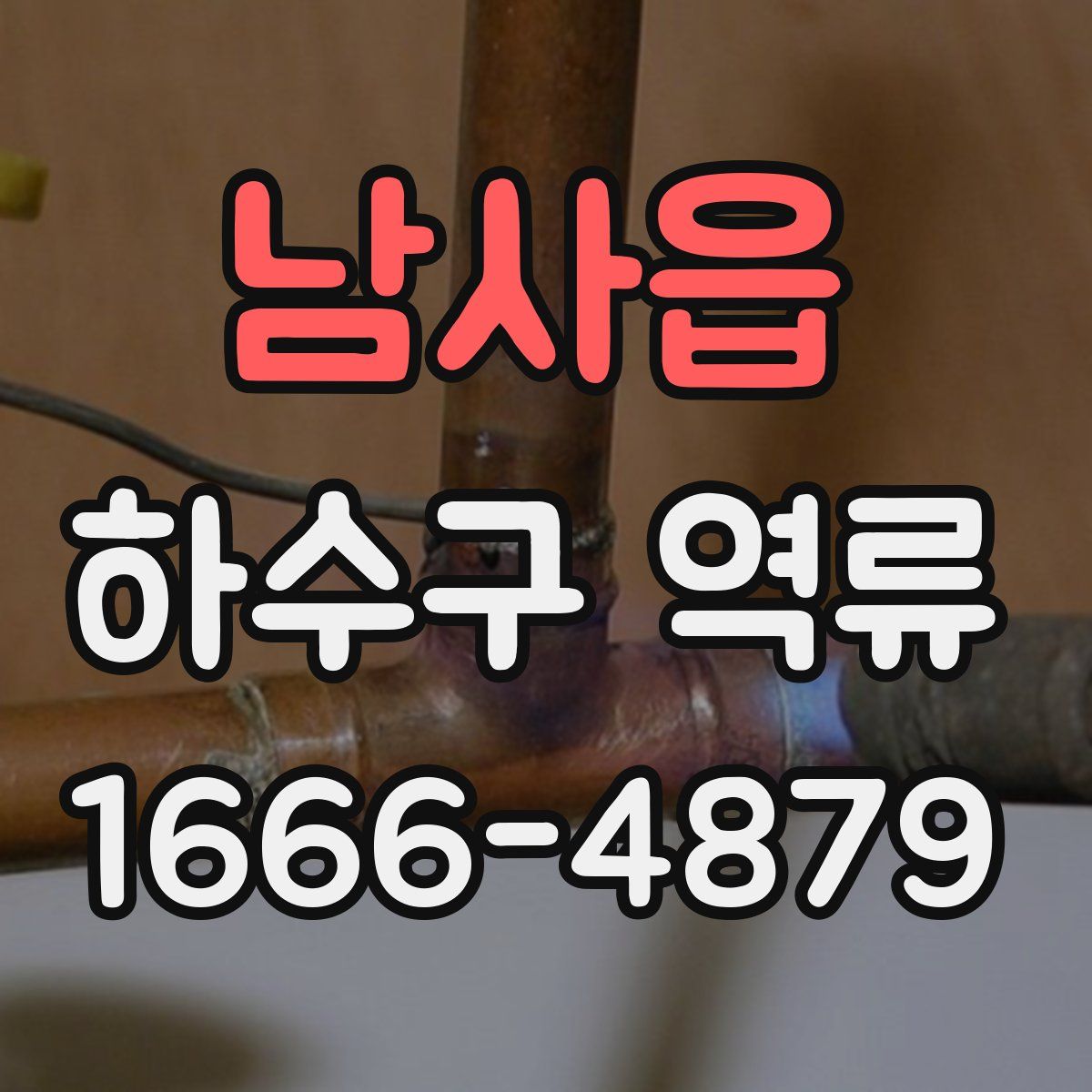 남사읍 하수구 역류