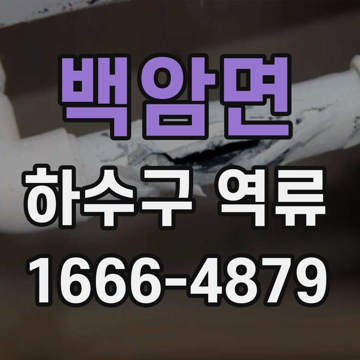 백암면 하수구 역류