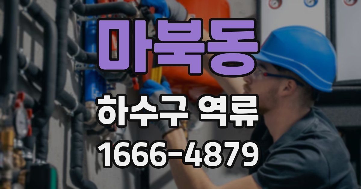 마북동 하수구 역류