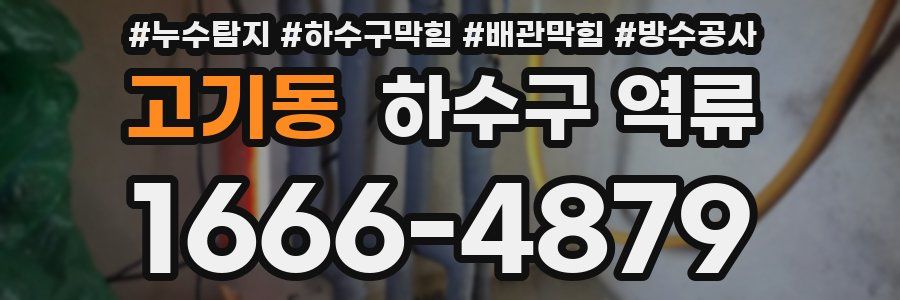고기동 하수구 역류