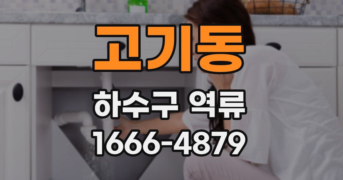 고기동 하수구 역류