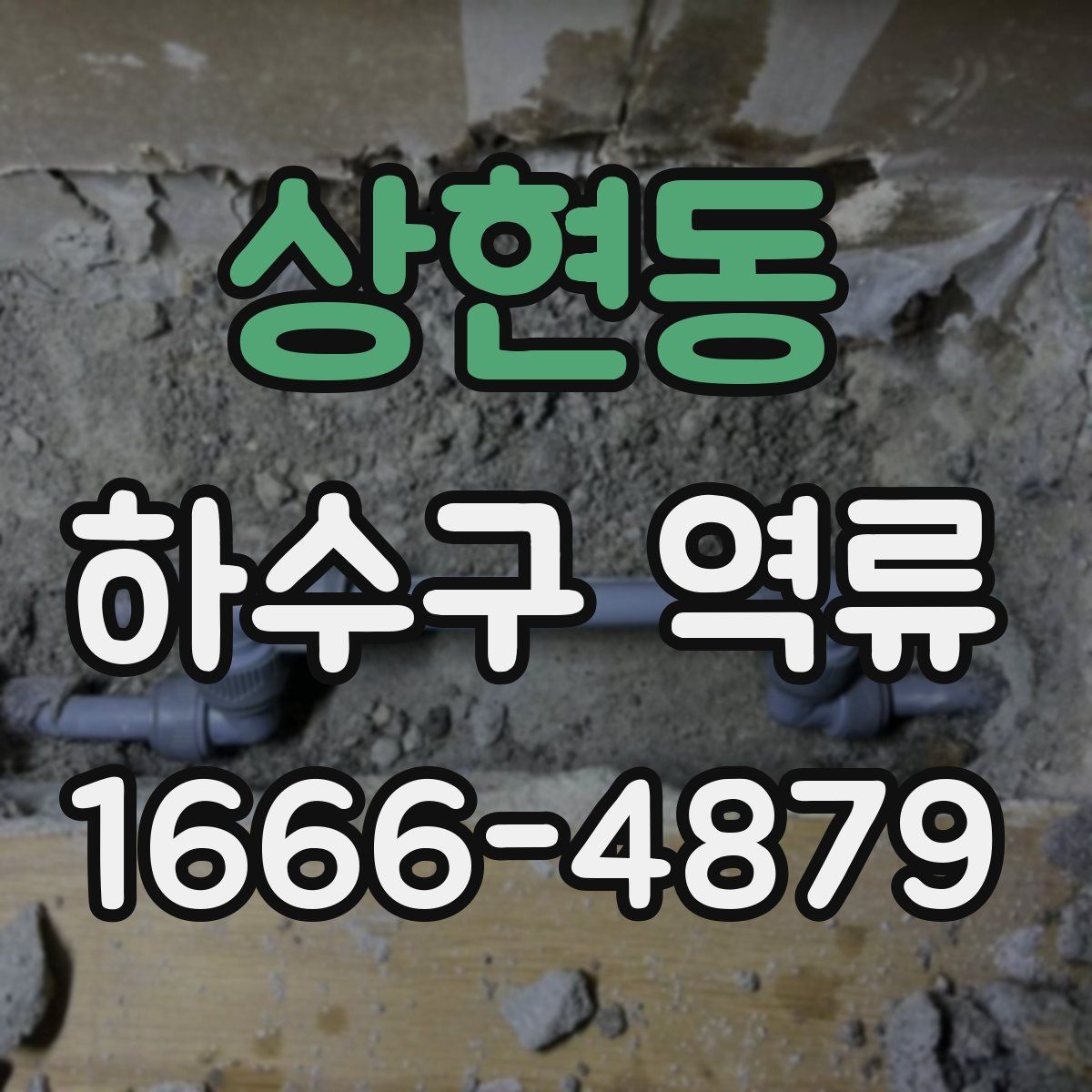 상현동 하수구 역류