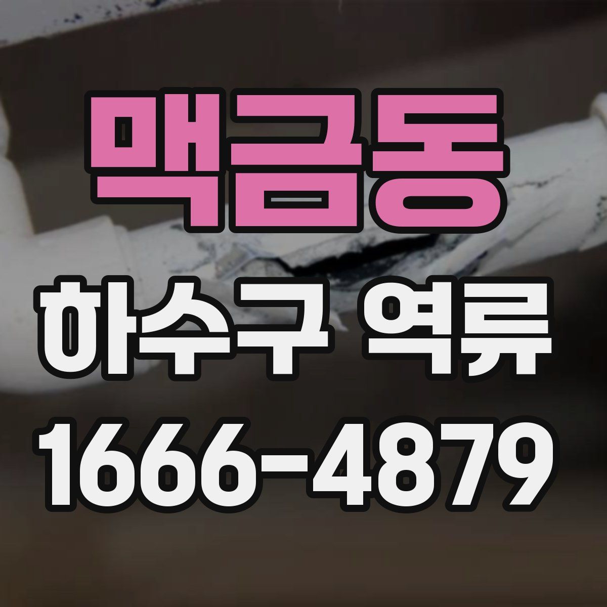 맥금동 하수구 역류