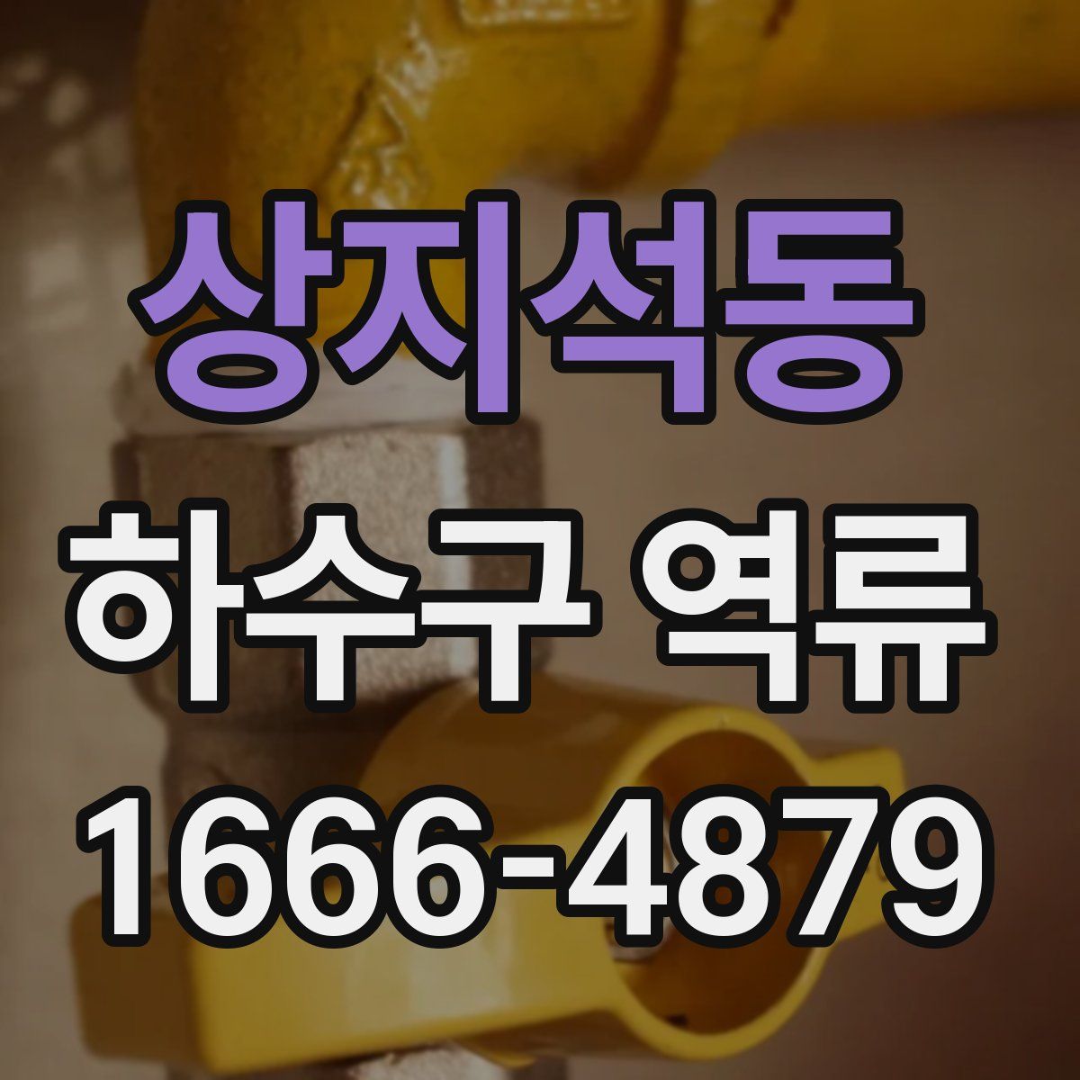상지석동 하수구 역류