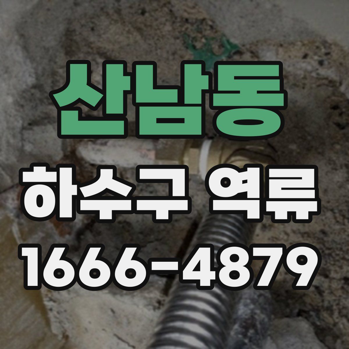 산남동 하수구 역류