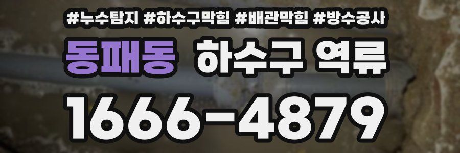동패동 하수구 역류