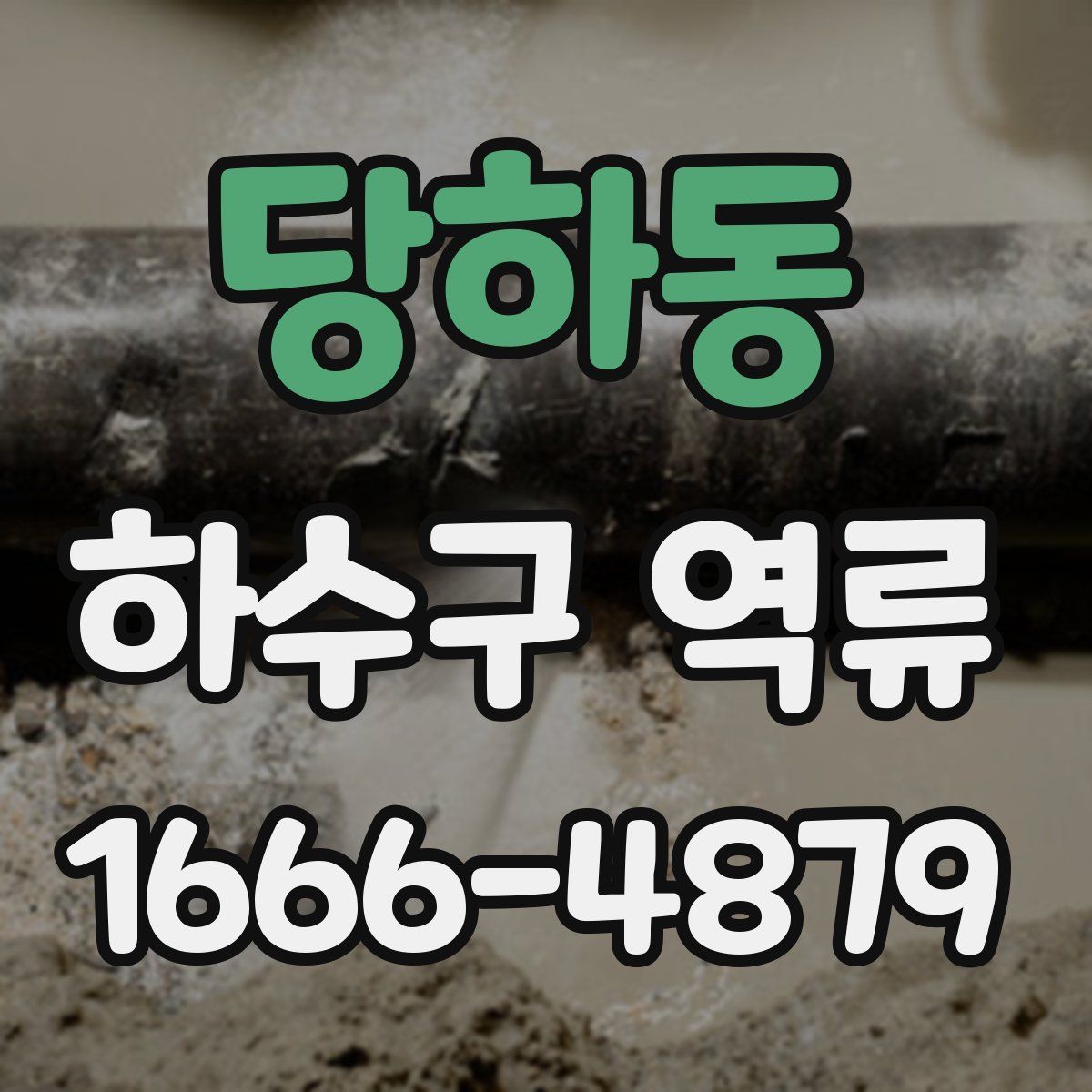 당하동 하수구 역류