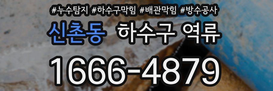 신촌동 하수구 역류