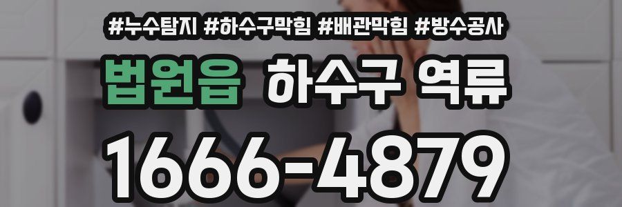 법원읍 하수구 역류