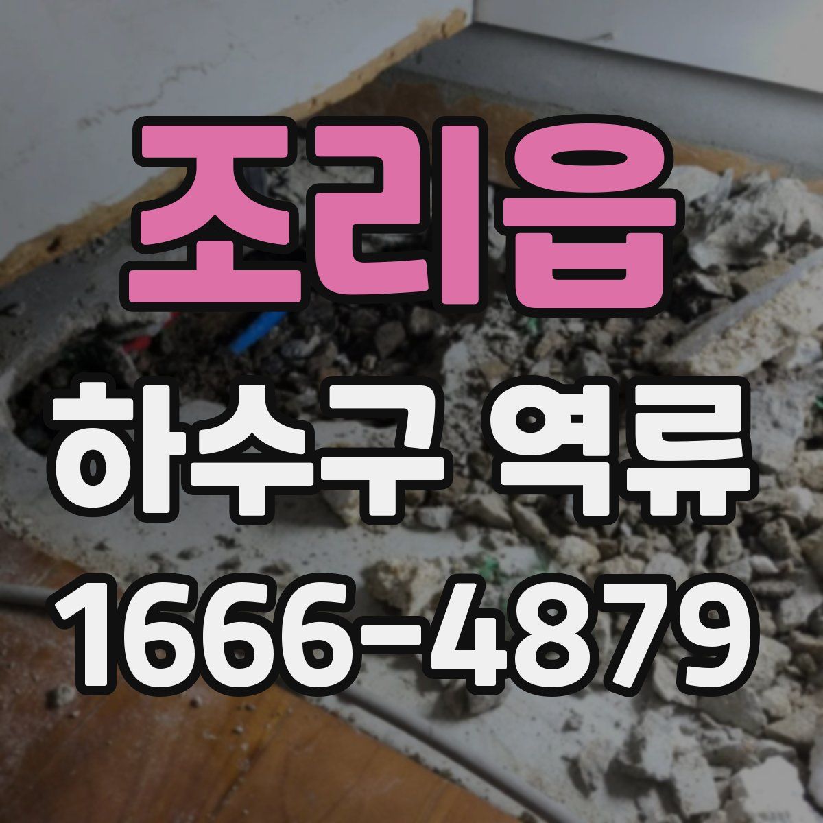 조리읍 하수구 역류
