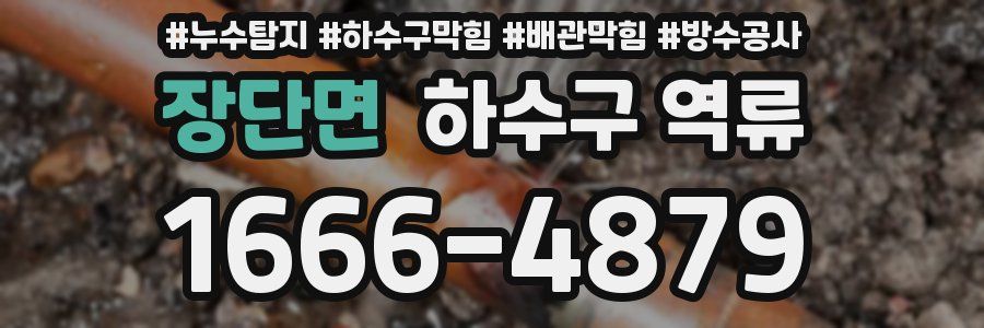 장단면 하수구 역류