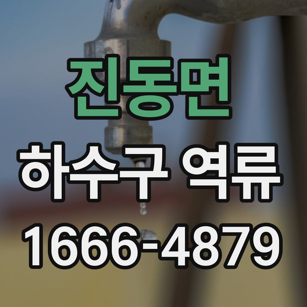 진동면 하수구 역류