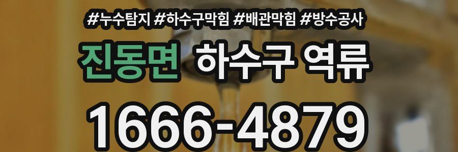 진동면 하수구 역류