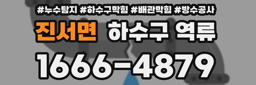 진서면 하수구 역류