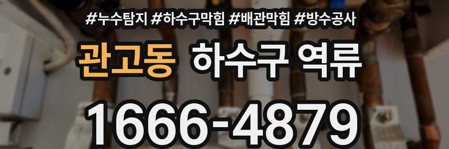 관고동 하수구 역류