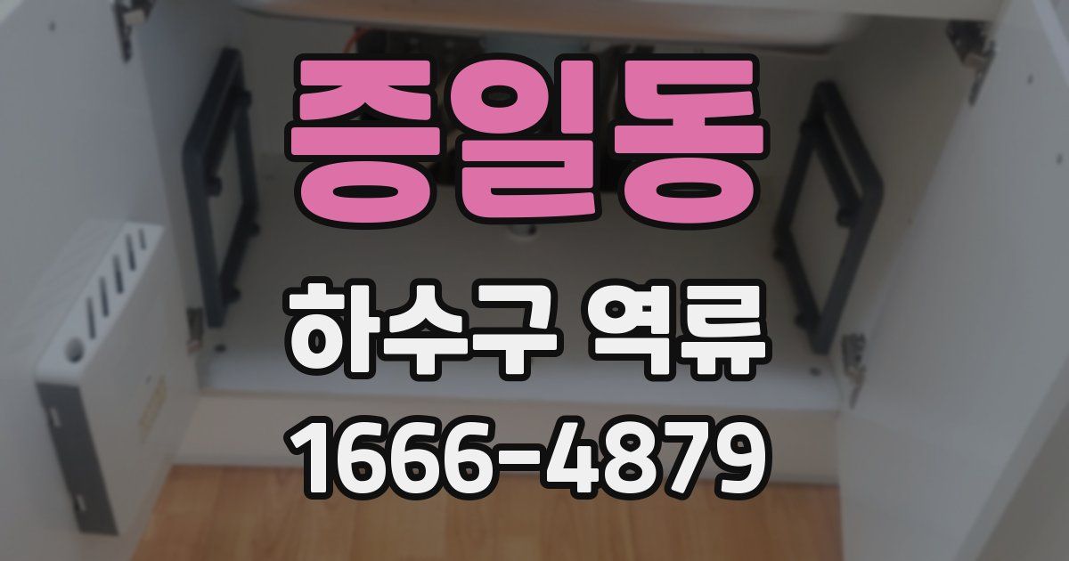 증일동 하수구 역류