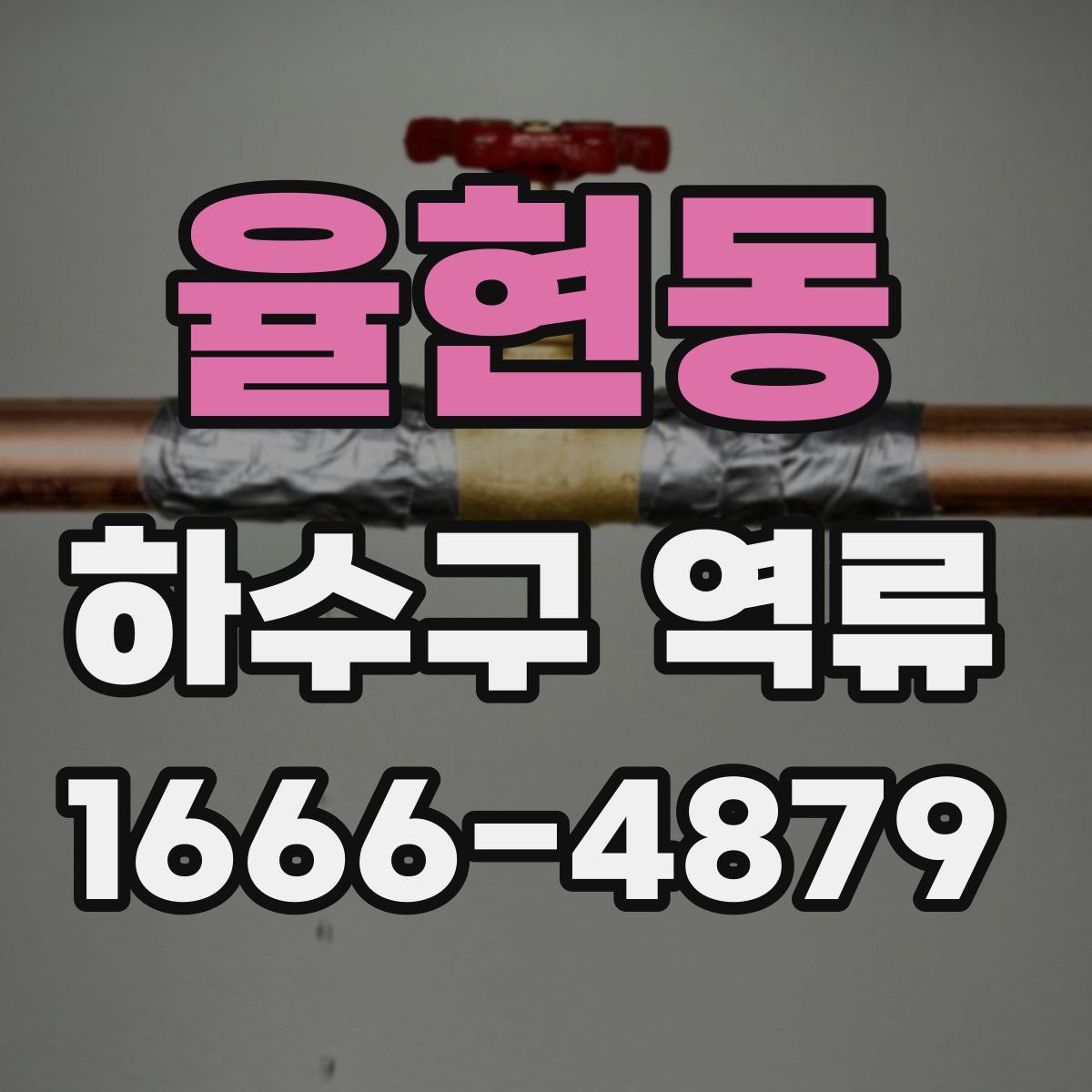 율현동 하수구 역류