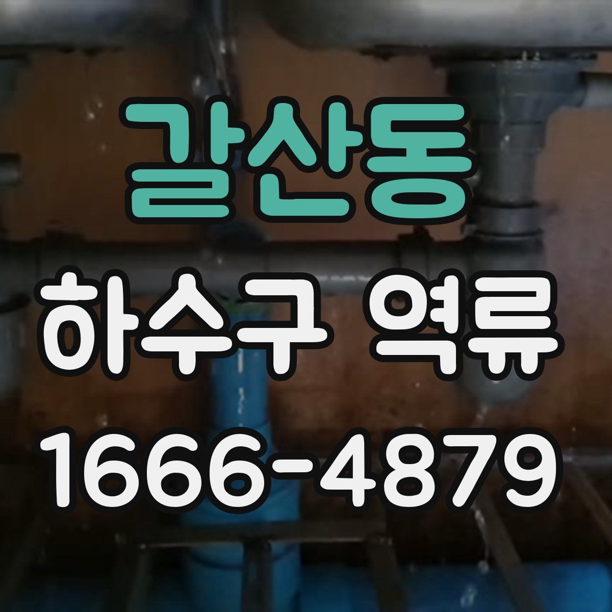갈산동 하수구 역류