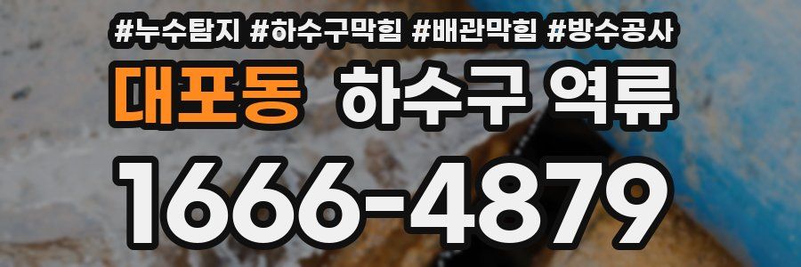 대포동 하수구 역류