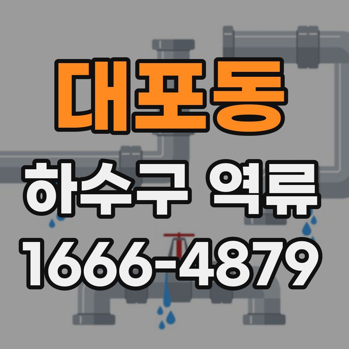 대포동 하수구 역류
