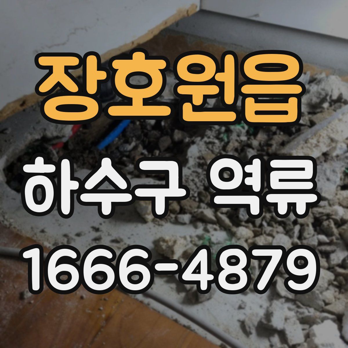 장호원읍 하수구 역류