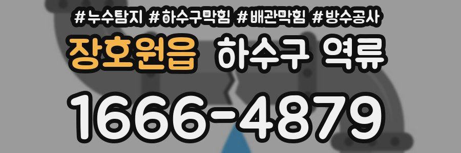 장호원읍 하수구 역류