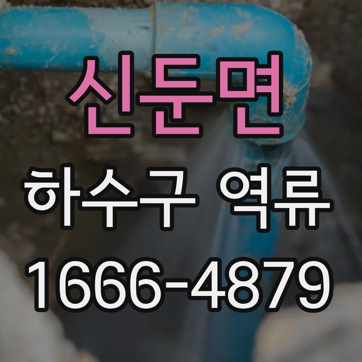 신둔면 하수구 역류