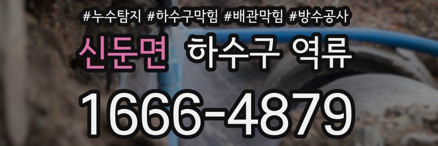 신둔면 하수구 역류
