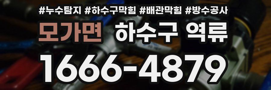 모가면 하수구 역류