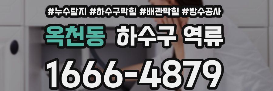 옥천동 하수구 역류