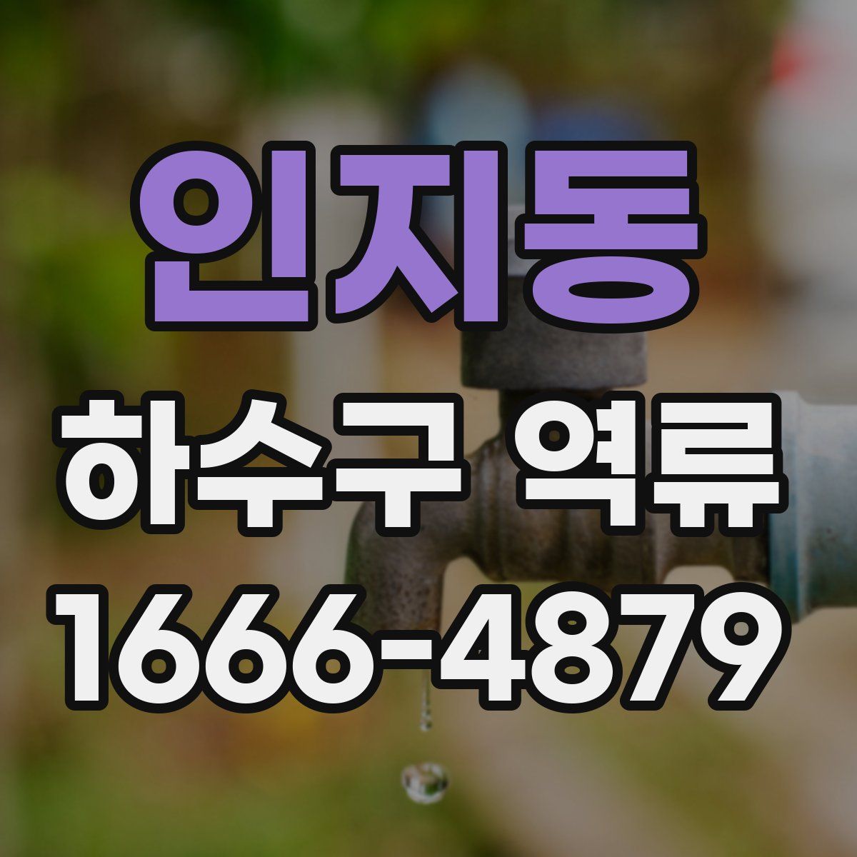 인지동 하수구 역류