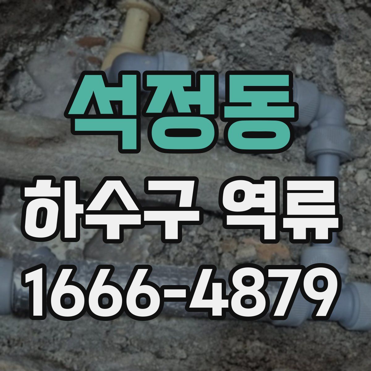 석정동 하수구 역류