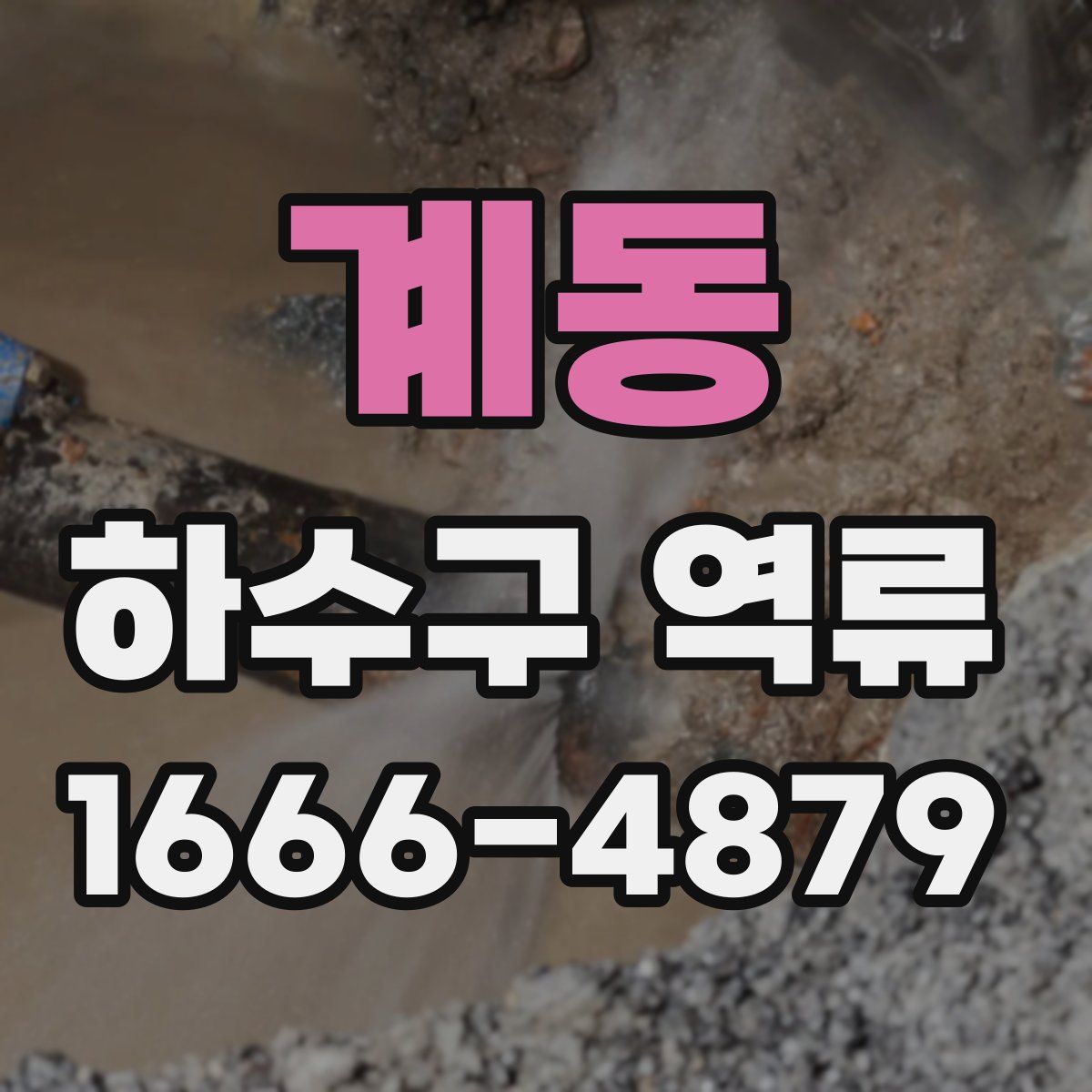 계동 하수구 역류