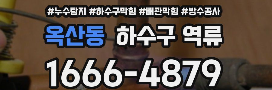 옥산동 하수구 역류