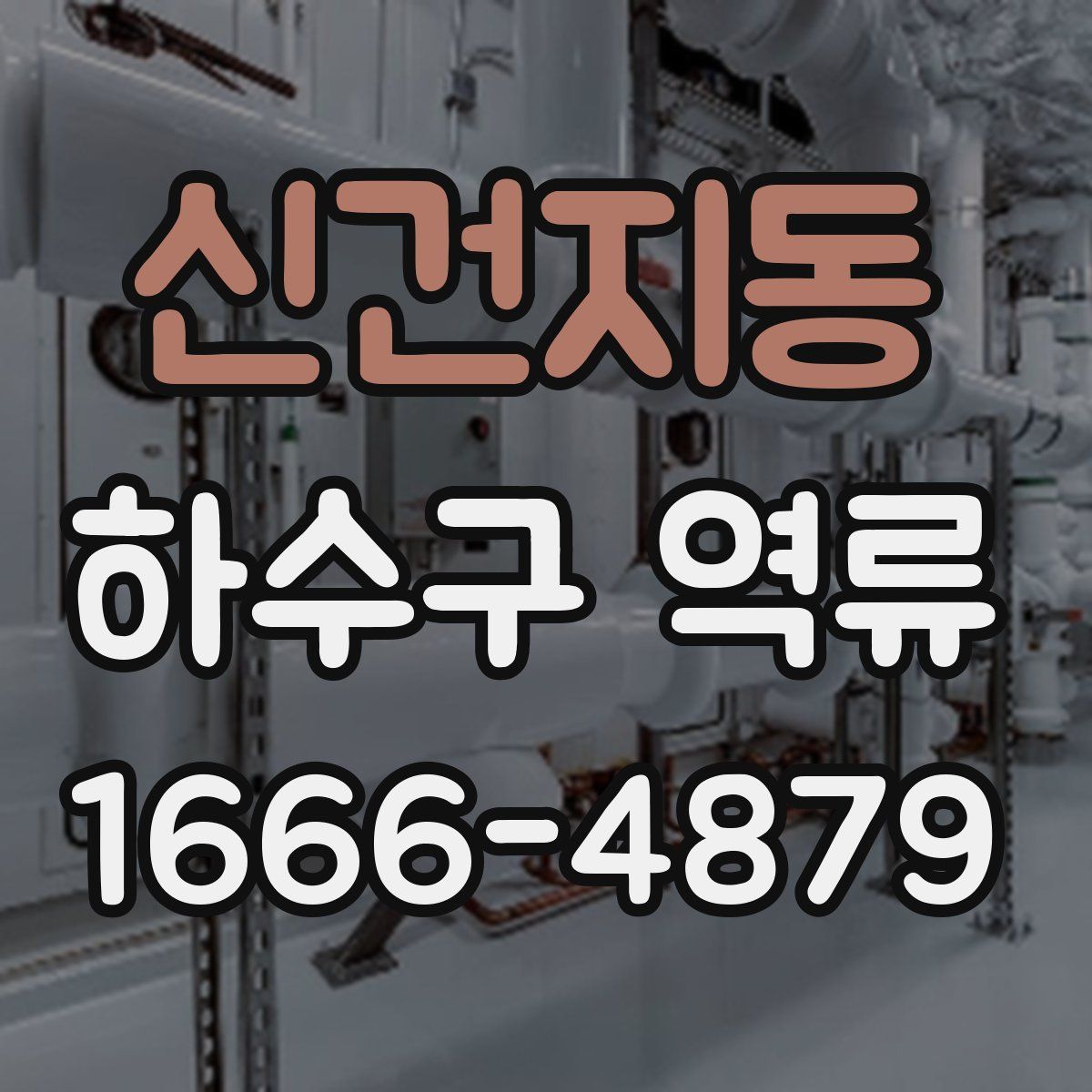 신건지동 하수구 역류