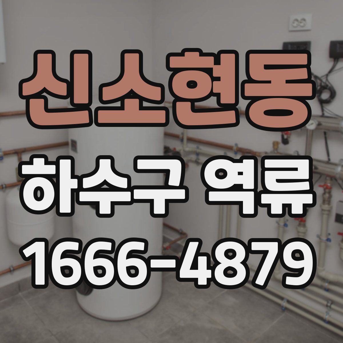 신소현동 하수구 역류