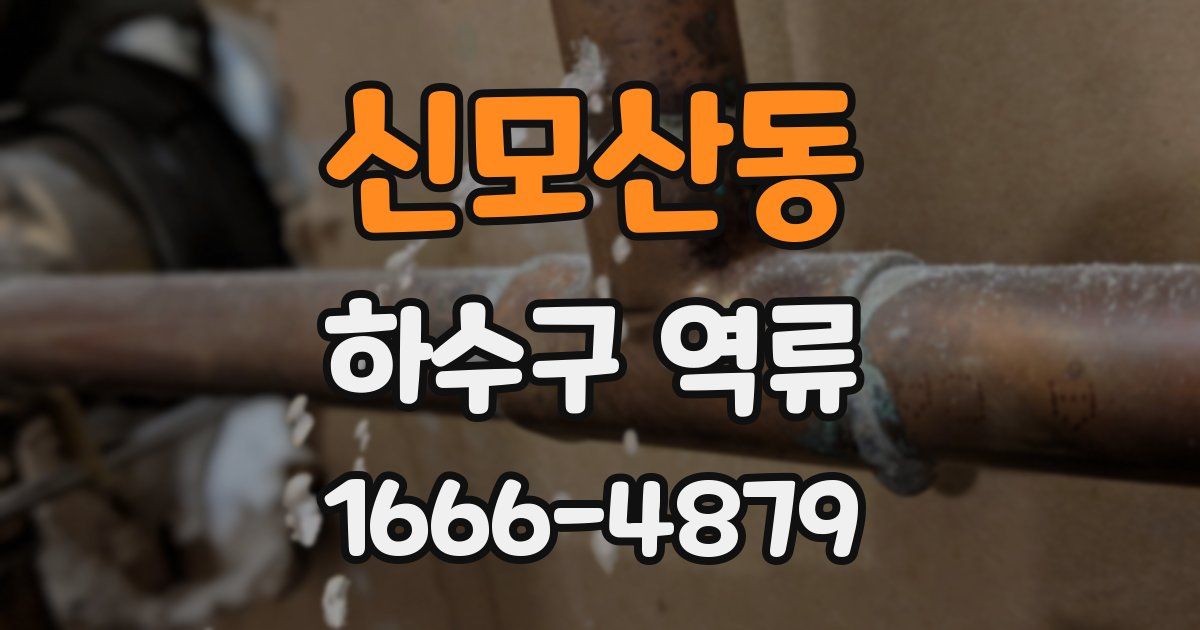 신모산동 하수구 역류