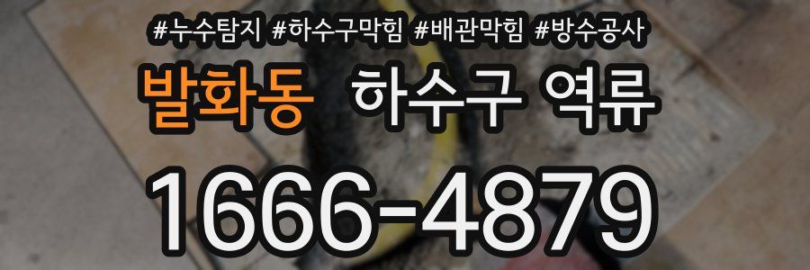발화동 하수구 역류